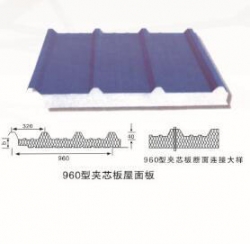 伊犁960型夹芯板屋面板